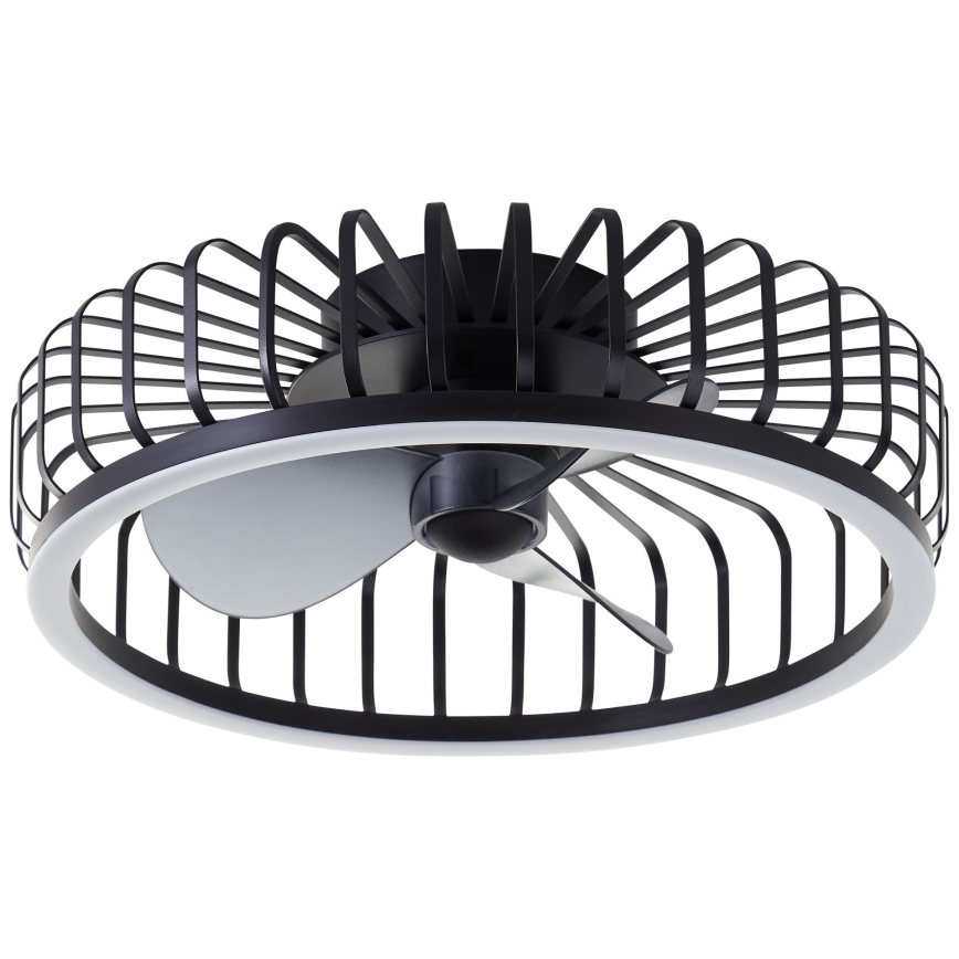 Brilliant - LED-himmennettävä kattovalaisin tuulettimella CAPO LED/36W/230V 2700-6500K halkaisija 48 cm musta + kaukosäädin