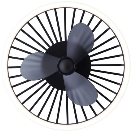 Brilliant - LED-himmennettävä kattovalaisin tuulettimella CAPO LED/36W/230V 2700-6500K halkaisija 48 cm musta + kaukosäädin