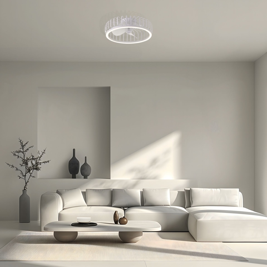 Brilliant - himmennettävä LED-kattovalaisin tuulettimella CAPO LED/36W/230V 2700-6500K halkaisija 48 cm valkoinen + kaukosäädin