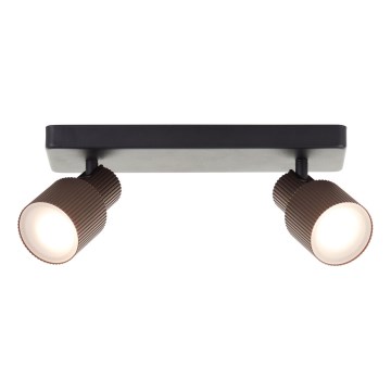 Brilliant - LED-kohdevalaisin CADIZ 2xGU10/5W/230V pronssi