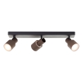 Brilliant - LED-kohdevalaisin CADIZ 3xGU10/5W/230V pronssi