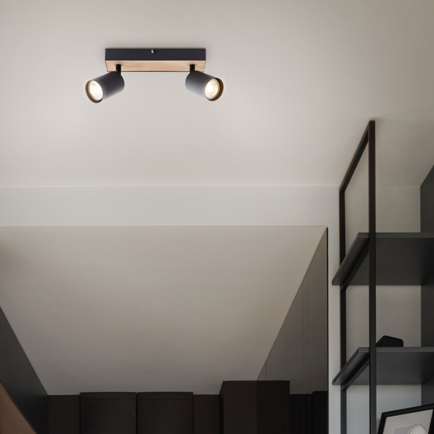 Brilliant - LED-kohdevalaisin JELLO 2xGU10/4,5W/230V mänty