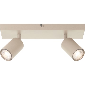 Brilliant - LED-kohdevalaisin JELLO 2xGU10/5W/230V beige