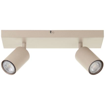 Brilliant - LED-kohdevalaisin JELLO 2xGU10/5W/230V beige