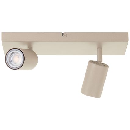 Brilliant - LED-kohdevalaisin JELLO 2xGU10/5W/230V beige