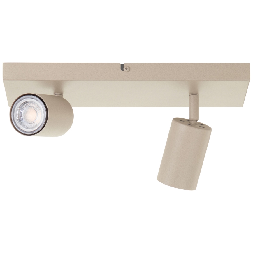 Brilliant - LED-kohdevalaisin JELLO 2xGU10/5W/230V beige