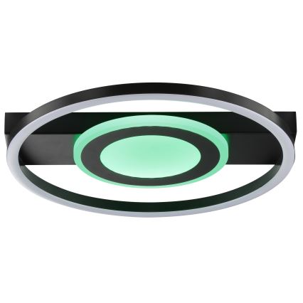 Brilliant - LED RGBW Himennettävä kattovalaisin MAUREEN LED/20W/230V 3000-6500K musta + kaukosäädin