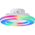 Brilliant - LED RGBW Himmennettävä kattotuuletin MONDELLO LED/26W/230V 2700-6500K halkaisija 41,5 cm valkoinen + kauko-ohjaus