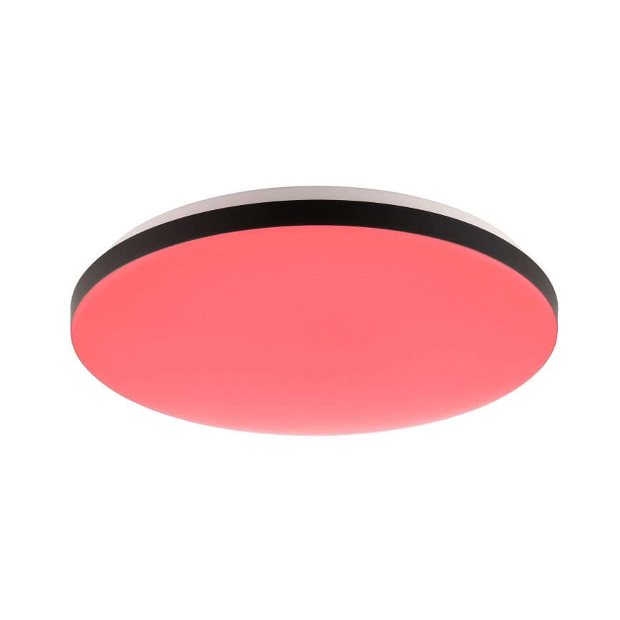 Brilliant - LED RGBW himmennettävä kattovalaisin LIVIO LED/20W/230V 3000-6500K halkaisija 38,5 cm musta + kaukosäädin