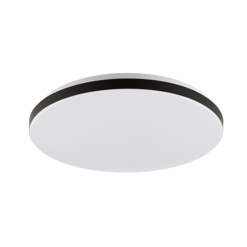 Brilliant - LED RGBW himmennettävä kattovalaisin LIVIO LED/20W/230V 3000-6500K halkaisija 38,5 cm musta + kaukosäädin