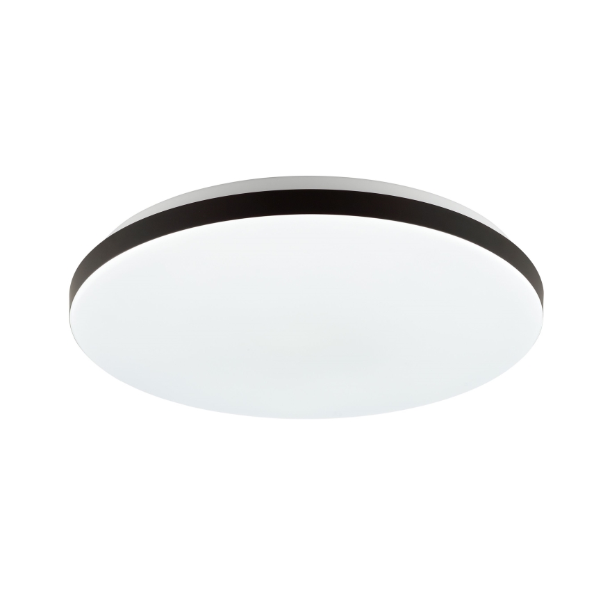Brilliant - LED RGBW himmennettävä kattovalaisin LIVIO LED/20W/230V 3000-6500K halkaisija 38,5 cm musta + kaukosäädin