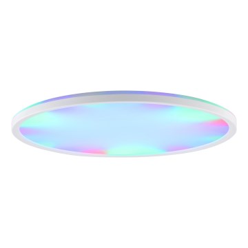 Brilliant - LED RGBW himmennettävä kattovalaisin LUMARO LED/22W/230V 4000K, halkaisija 42 cm, valkoinen + kaukosäädin