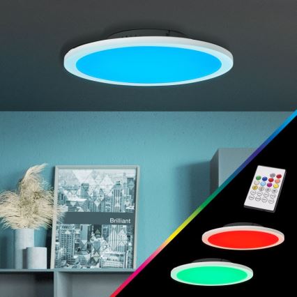 Brilliant - LED RGBW Himmennettävä kattovalo ABIE LED/24W/230V 2700-6500K + kauko-ohjaus
