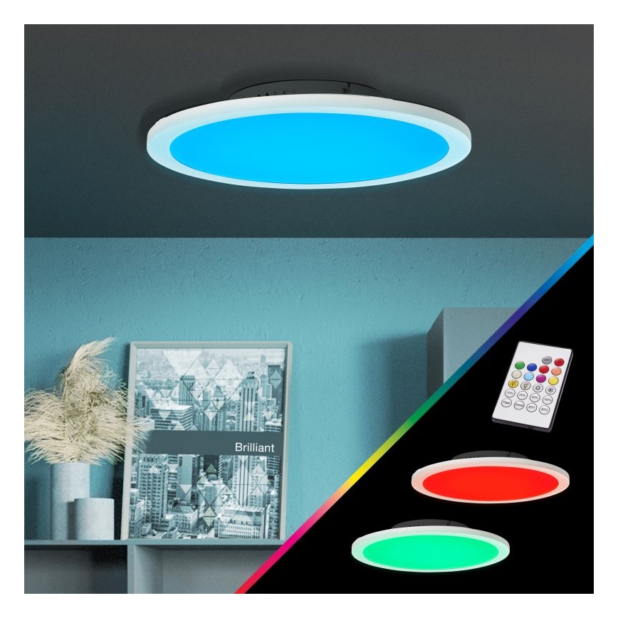 Brilliant - LED RGBW Himmennettävä kattovalo ABIE LED/24W/230V 2700-6500K + kauko-ohjaus