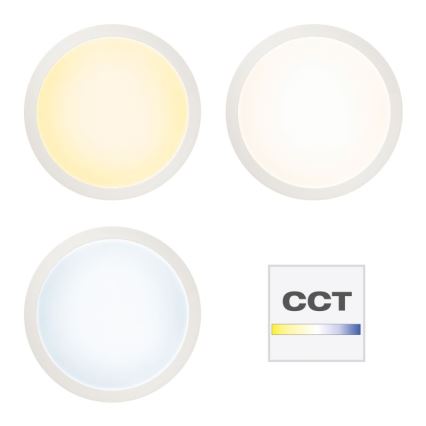 Brilliant - LED RGBW Himmennettävä kattovalo ABIE LED/24W/230V 2700-6500K + kauko-ohjaus