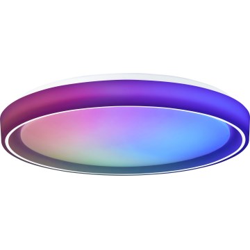 Brilliant - LED RGBW Himmennettävä kattovalo FLOCO LED/34W/230V 3000-6500K halkaisija 49,5 cm valkoinen + kauko-ohjaus