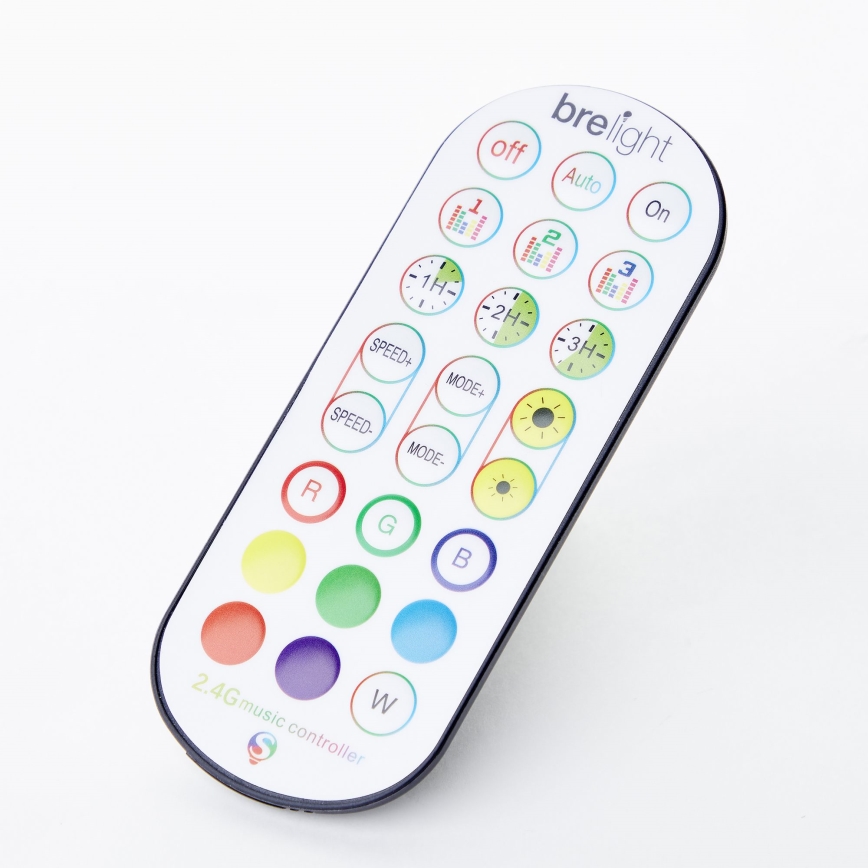 Brilliant - LED RGBW Himmennettävä lattiavalaisin NEELE LED/6,5W/230V musta + kauko-ohjaus