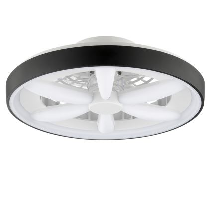 Brilliant - LED RGBW himmennettävä kattotuuletin valolla GAIANO LED/48W/230V 2700-6500K musta + kaukosäädin