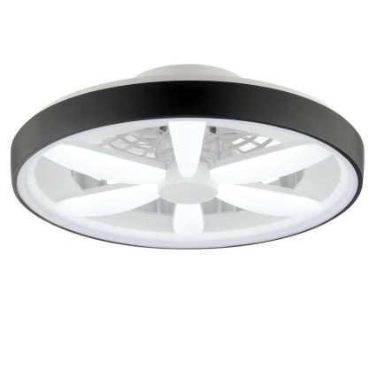 Brilliant - LED RGBW himmennettävä kattotuuletin valolla GAIANO LED/48W/230V 2700-6500K musta + kaukosäädin