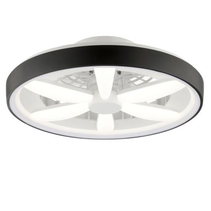 Brilliant - LED RGBW himmennettävä kattotuuletin valolla GAIANO LED/48W/230V 2700-6500K musta + kaukosäädin