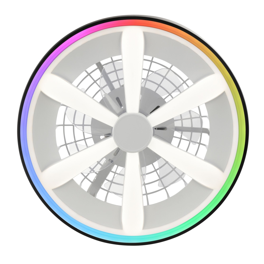 Brilliant - LED RGBW himmennettävä kattotuuletin valolla GAIANO LED/48W/230V 2700-6500K musta + kaukosäädin