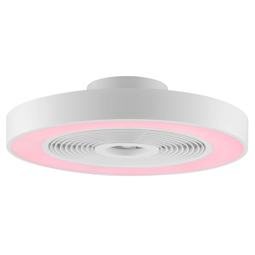 Brilliant - LED RGBW Himmennettävä kattovalaisin tuulettimella CATANIA LED/37W/230V 2700-6500K Ø 48,6 cm valkoinen + kaukosäädin