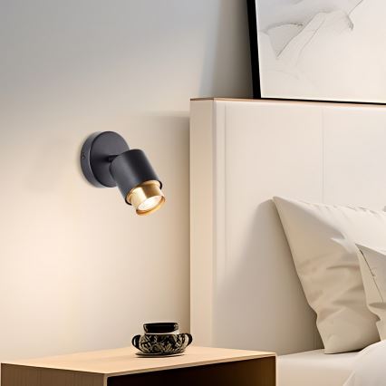 Brilliant - LED-seinäspotti COVELO 1xGU10/5W/230V musta/kulta