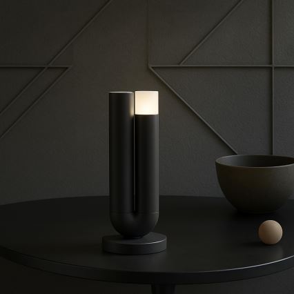 Brilliant - LED himmennettävä ladattava kosketuskäyttöinen ulkokäyttöön tarkoitettu pöytälamppu SAYU LED/2,5W/5V 2700K 2600 mAh IP44 musta