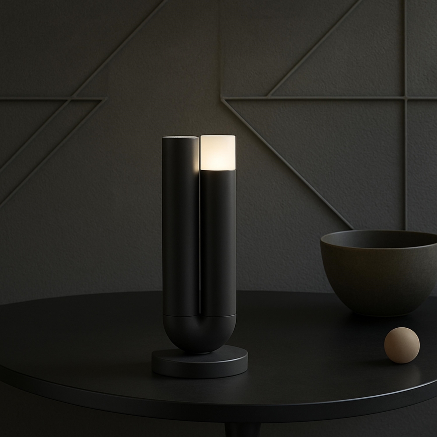 Brilliant - LED himmennettävä ladattava kosketuskäyttöinen ulkokäyttöön tarkoitettu pöytälamppu SAYU LED/2,5W/5V 2700K 2600 mAh IP44 musta