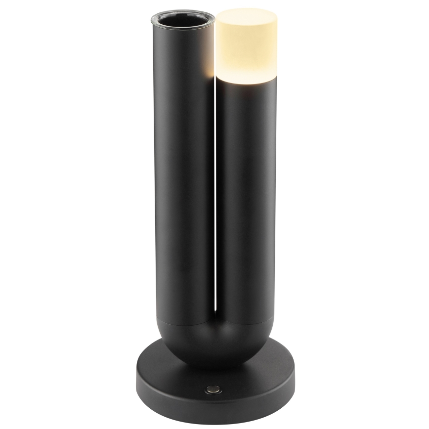 Brilliant - LED himmennettävä ladattava kosketuskäyttöinen ulkokäyttöön tarkoitettu pöytälamppu SAYU LED/2,5W/5V 2700K 2600 mAh IP44 musta