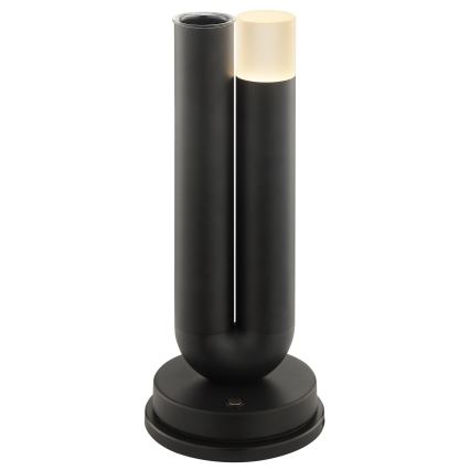 Brilliant - LED himmennettävä ladattava kosketuskäyttöinen ulkokäyttöön tarkoitettu pöytälamppu SAYU LED/2,5W/5V 2700K 2600 mAh IP44 musta