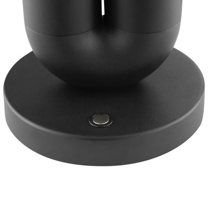 Brilliant - LED himmennettävä ladattava kosketuskäyttöinen ulkokäyttöön tarkoitettu pöytälamppu SAYU LED/2,5W/5V 2700K 2600 mAh IP44 musta