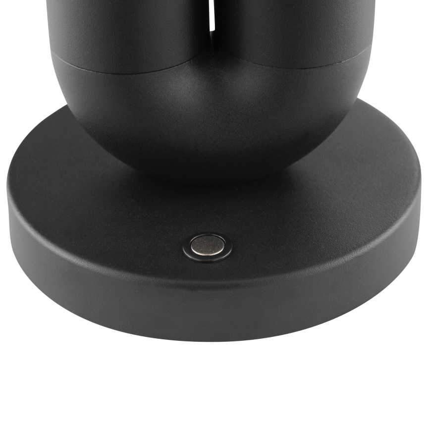 Brilliant - LED himmennettävä ladattava kosketuskäyttöinen ulkokäyttöön tarkoitettu pöytälamppu SAYU LED/2,5W/5V 2700K 2600 mAh IP44 musta