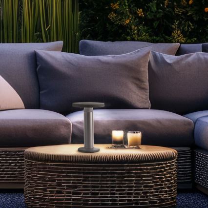 Brilliant - LED aurinkokennolla himmennettävä kosketuslamppu MAGUA LED/2W/3,7V 2000 mAh IP44 musta