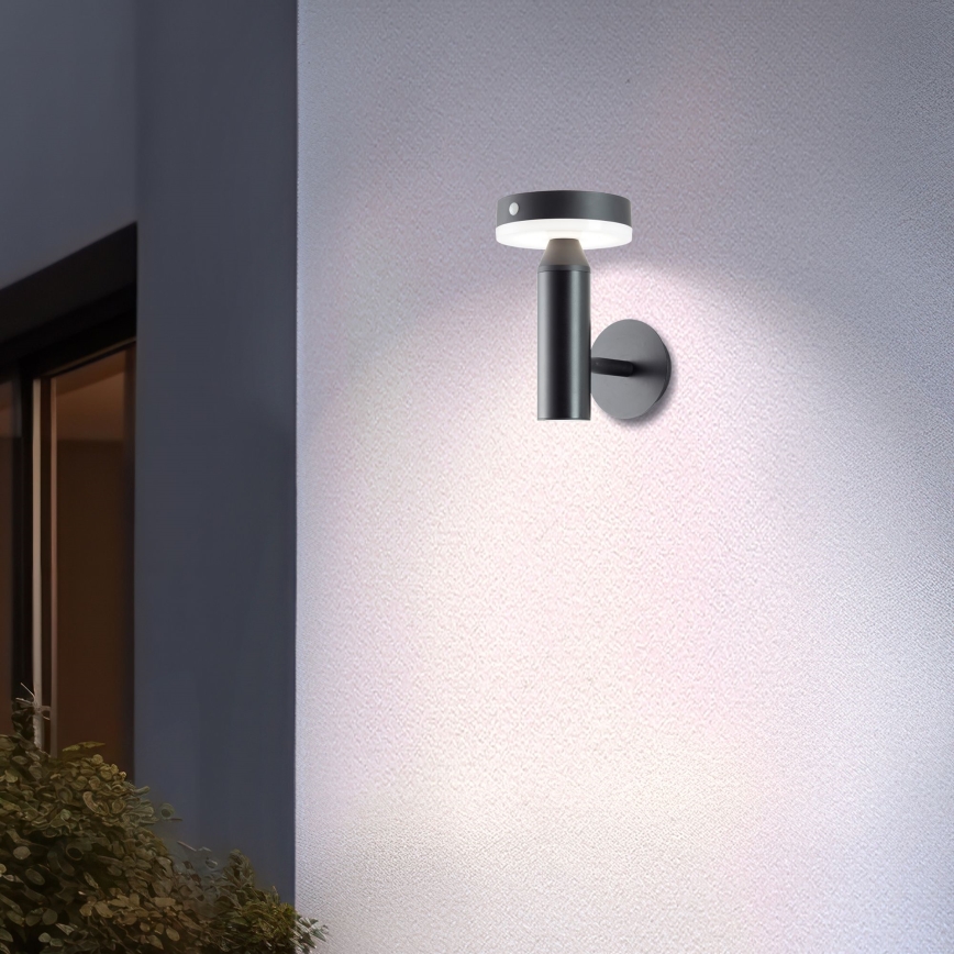 Brilliant - LED aurinkokäyttöinen seinävalaisin liiketunnistimella MAGUA LED/4W/3,7V 2000 mAh IP44