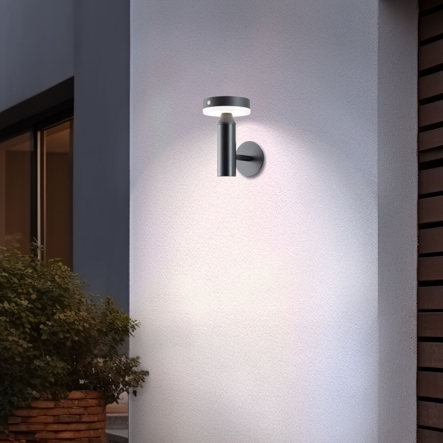 Brilliant - LED aurinkokäyttöinen seinävalaisin liiketunnistimella MAGUA LED/4W/3,7V 2000 mAh IP44