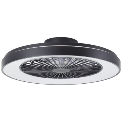 Brilliant - LED RGBW himmennettävä kattotuuletin MAZZARO LED/24W/230V 3000-6500K Ø 58 cm musta + kaukosäädin
