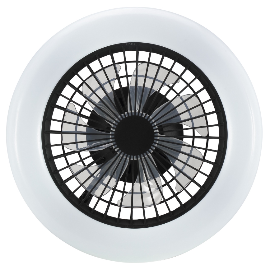 Brilliant - MONTERO himmennettävä LED-kattovalaisin tuulettimella, 20 W, 230 V, 2700–6500 K, Ø 42 cm, musta + kaukosäädin