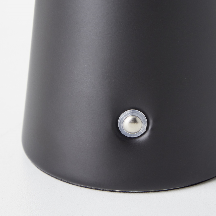 Brilliant - LED himmennettävä kosketusohjattu ulkokäyttöön tarkoitettu pöytävalaisin MUFFIN LED/3W/5V USB 2600 mAh IP44 musta