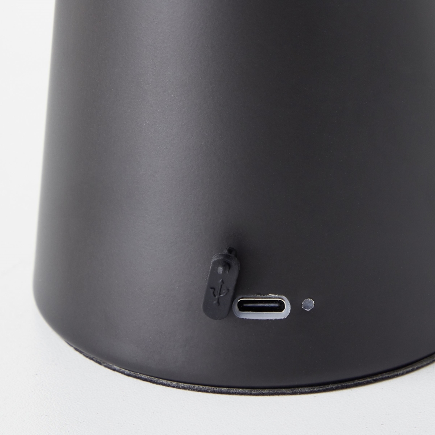 Brilliant - LED himmennettävä kosketusohjattu ulkokäyttöön tarkoitettu pöytävalaisin MUFFIN LED/3W/5V USB 2600 mAh IP44 musta