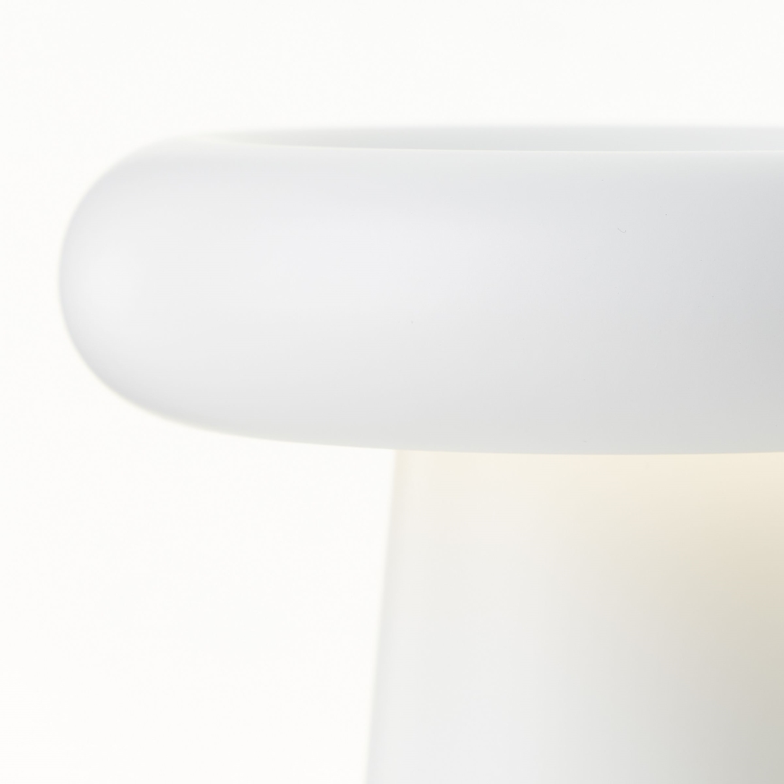 Brilliant - LED himmennettävä kosketusohjattu ulkokäyttöön tarkoitettu pöytävalaisin MUFFIN LED/3W/5V USB 2600 mAh IP44 valkoinen