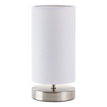 Brilliant - Pöytälamppu CLARIE 1xE14/40W/230V mattakromi/valkoinen
