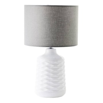 Brilliant - Pöytälamppu ILYSA 1xE14/40W/230V valkoinen/harmaa