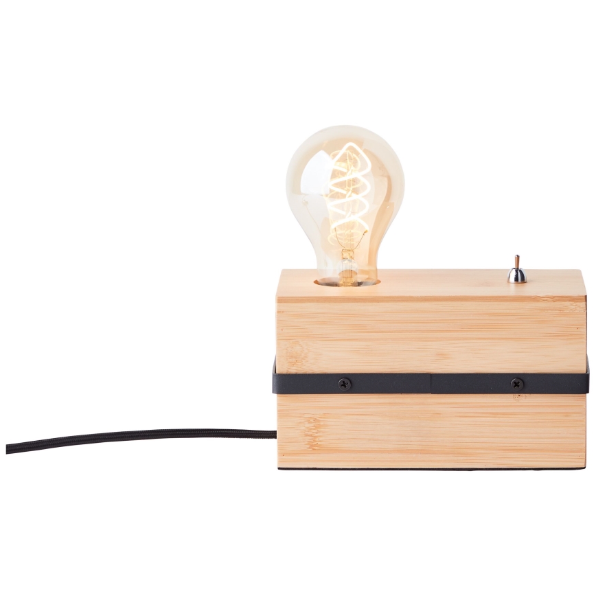 Brilliant - Pöytävalaisin BENNY 1xE27/40W/230V bambu