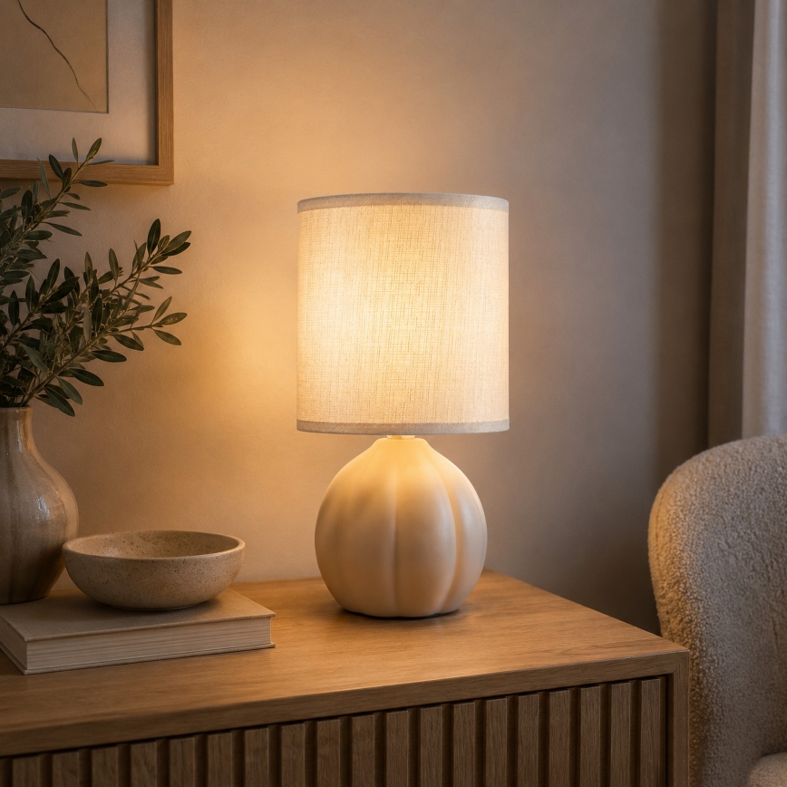 Brilliant - Pöytävalaisin DUNE 1xE14/20W/230V beige