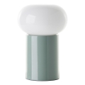 Brilliant - Pöytävalaisin KNUT 1xE27/25W/230V vihreä/valkoinen