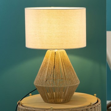 Brilliant - Pöytävalaisin LARAINE 1xE27/42W/230V beige