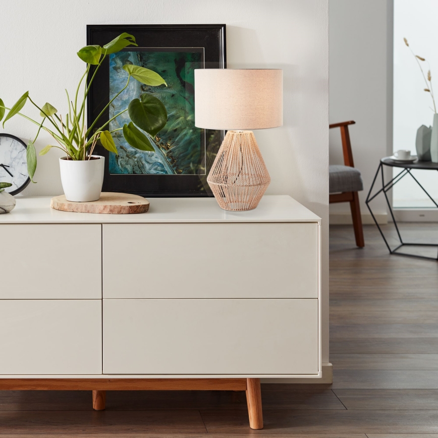 Brilliant - Pöytävalaisin LARAINE 1xE27/42W/230V beige