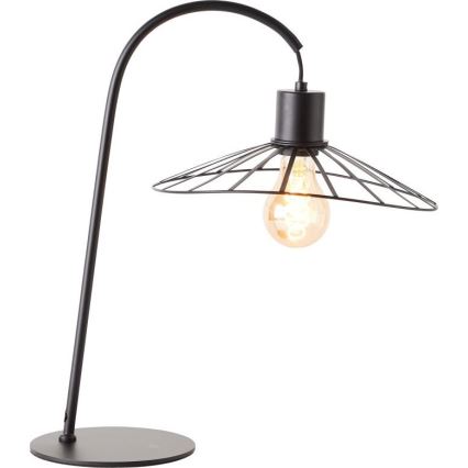 Brilliant - Pöytävalaisin LEIKA 1xE27/52W/230V musta