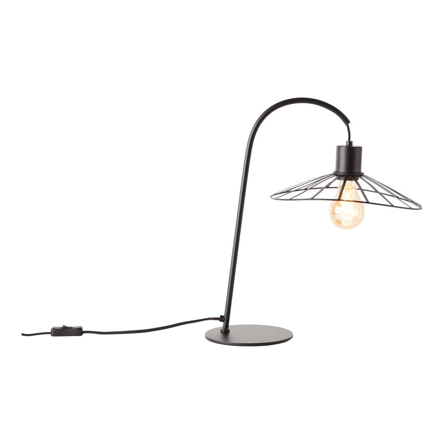 Brilliant - Pöytävalaisin LEIKA 1xE27/52W/230V musta